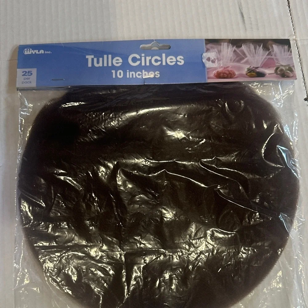 NWT Assorted Home Party craft Supplies Set with tulle ribbon brads stick ons